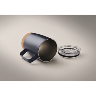 Vaso de doble pared con base de corcho